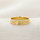Argolla Oro 14K Recta 6000H-4A
