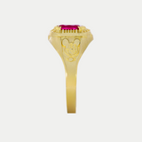 Anillo Graduación Kínder Piedra Ext Grande Oro 10K