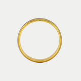 Par de Argollas Oro 14K Cóncavo A-551