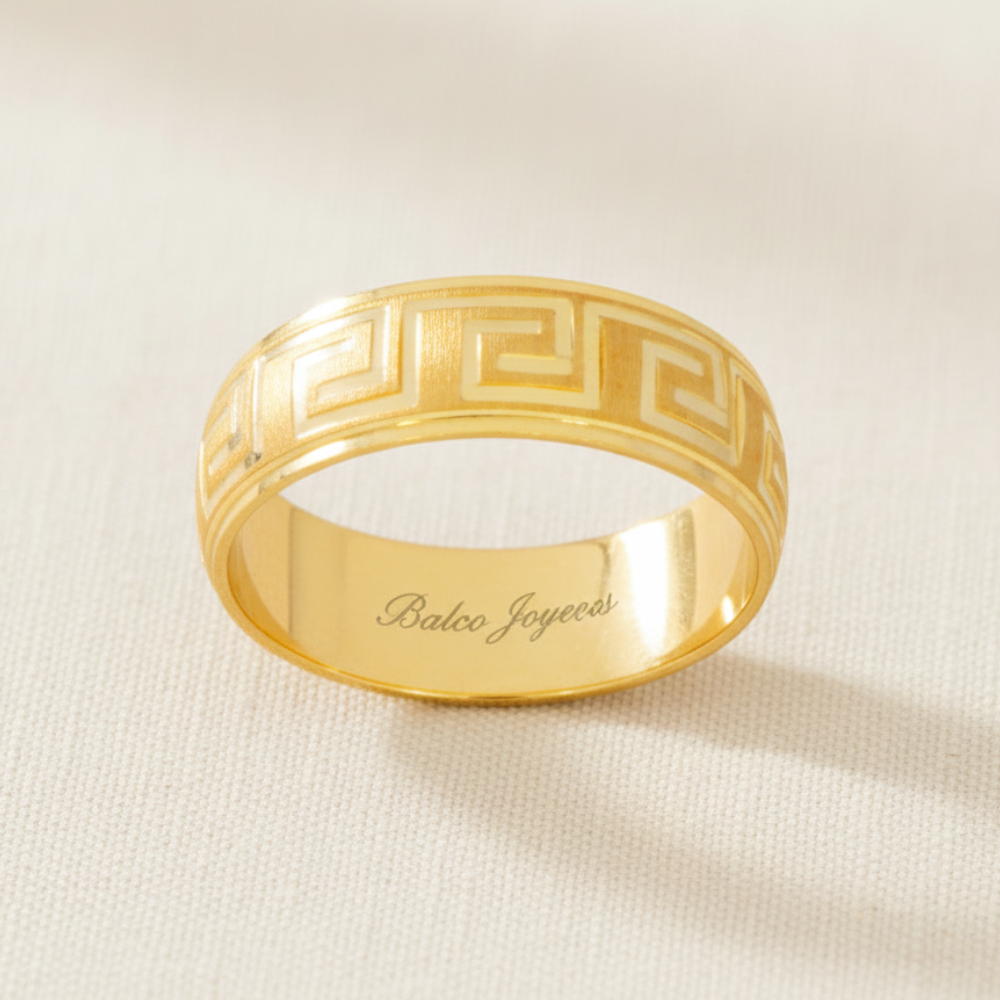 Argolla Oro 14K Cóncavo  A-211