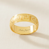 Argolla Oro 14K Cóncavo  A-211