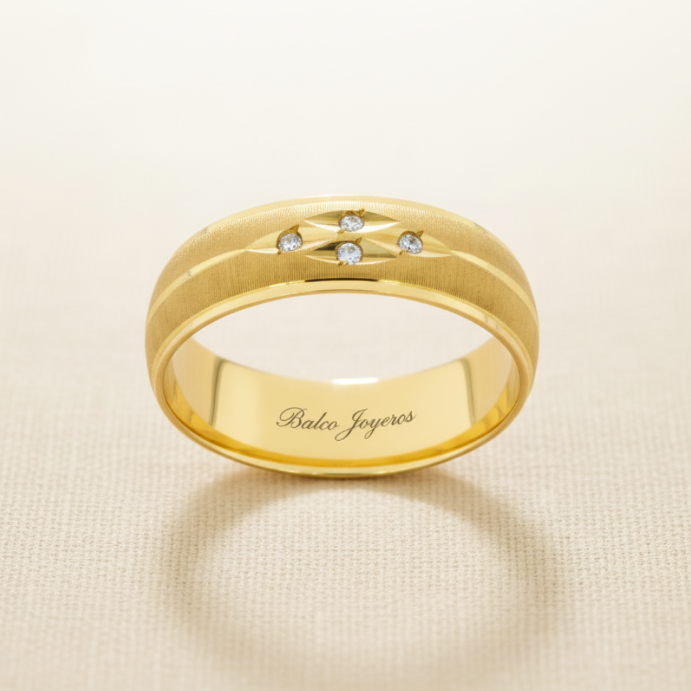 Argolla Oro 10K Cóncavo A270