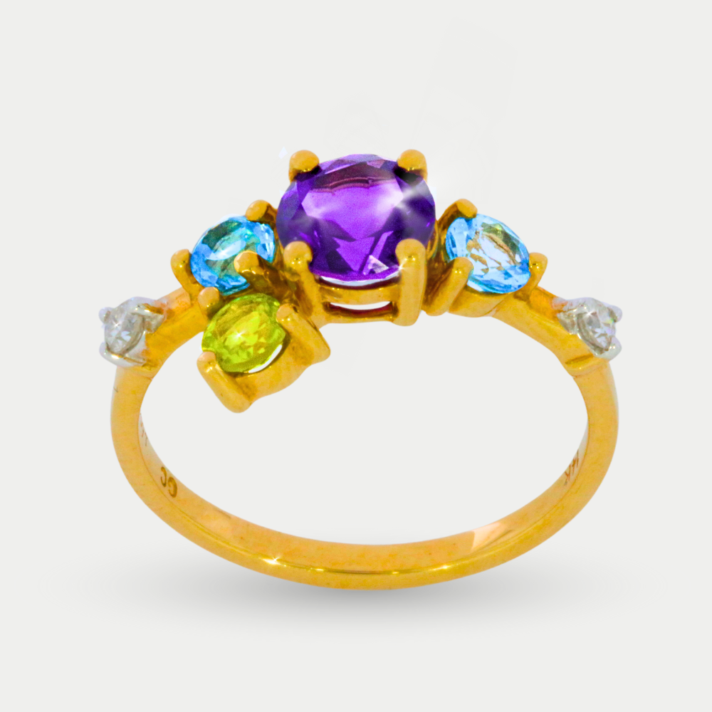 Anillo Azucena Oro 14K