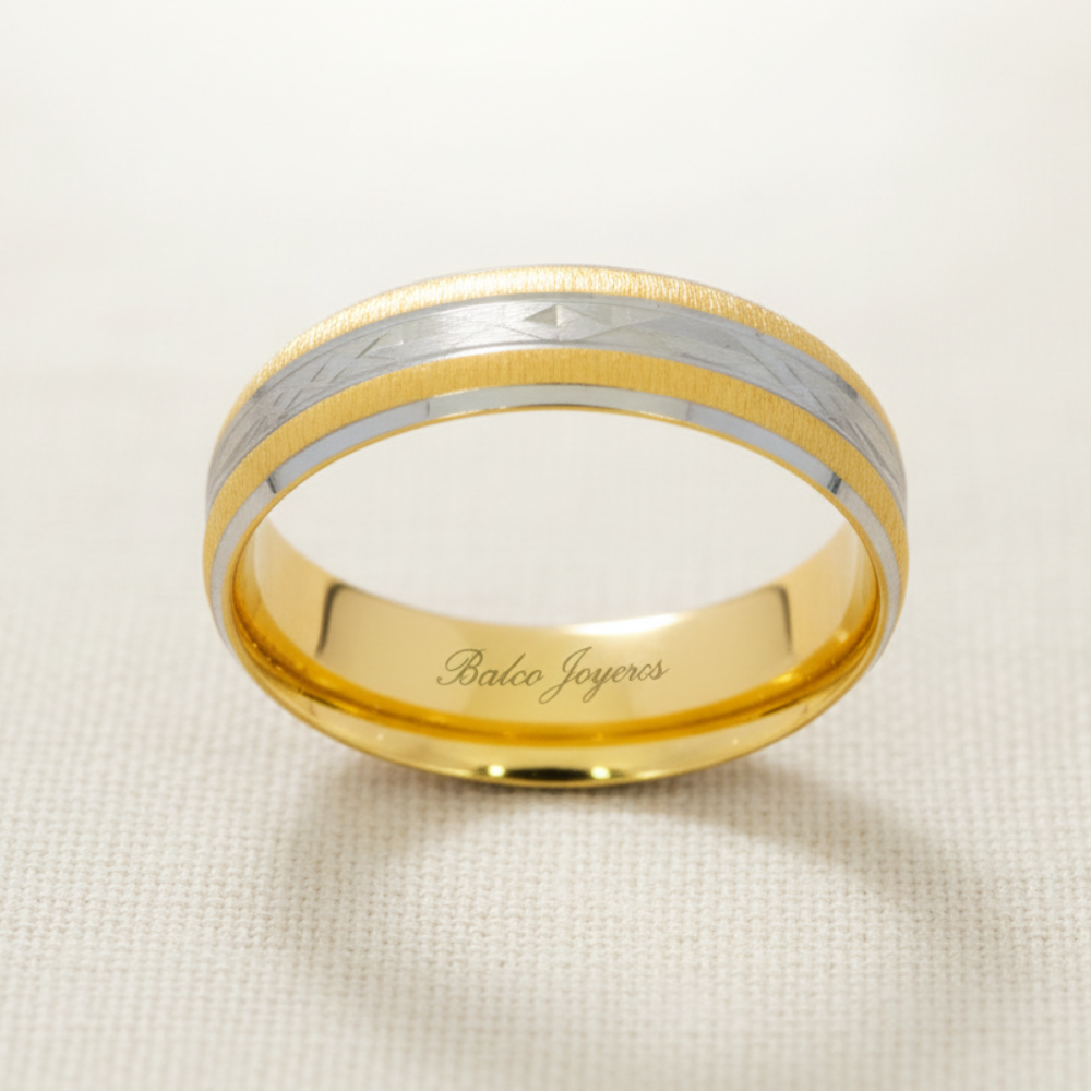 Argolla Oro 14K Confort Hueco CF009-R