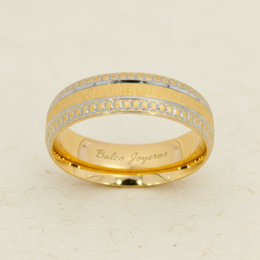 Argolla Oro 14K Confort Hueco CF013