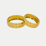 Par de Argollas Oro 14K Cóncavo CL012