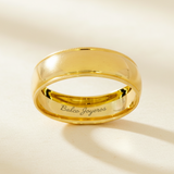 Argolla Oro 14K Cóncavo CL012