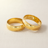 Par de Argollas Oro 10K Cóncavo CL101