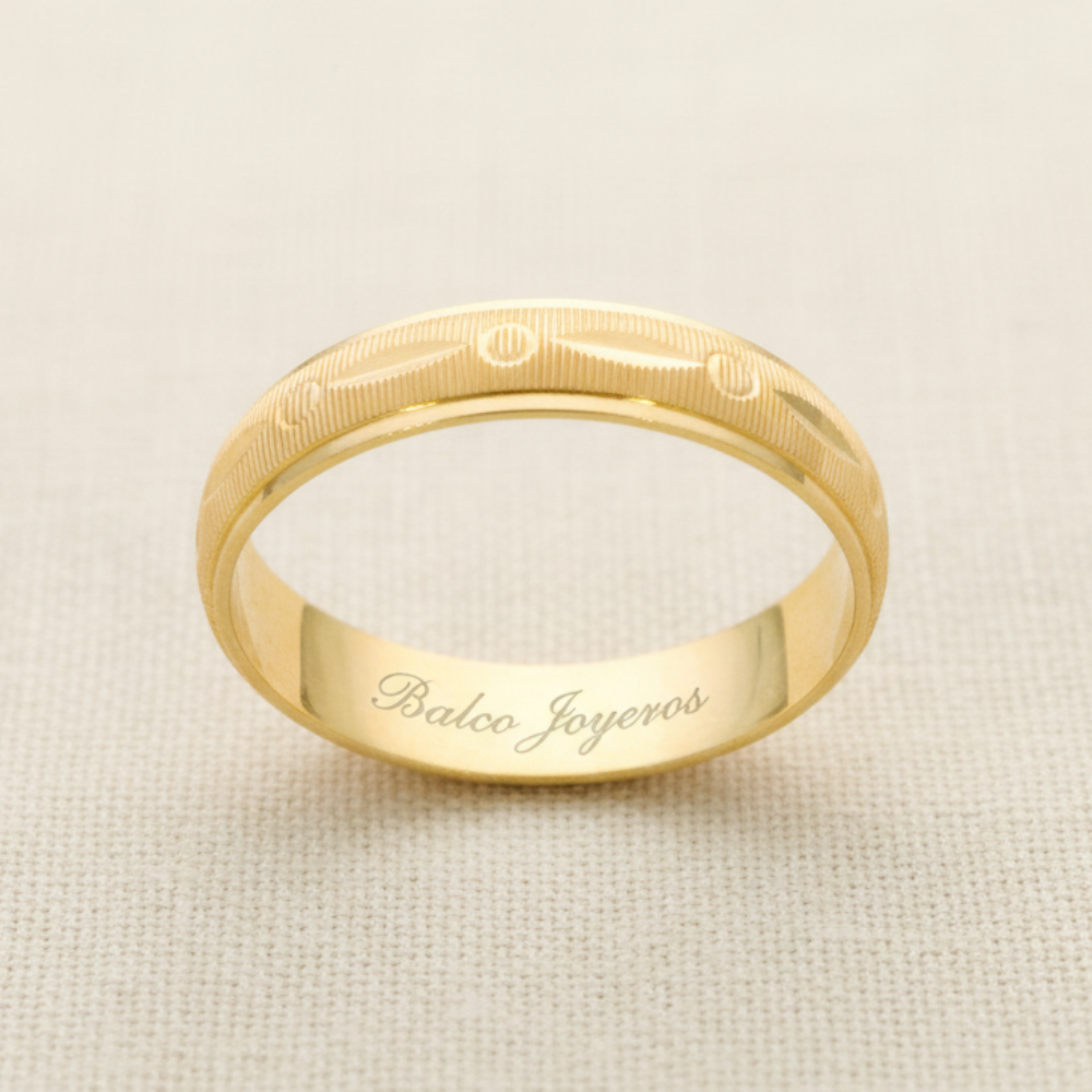 Argolla Oro 10K Cóncavo CL118