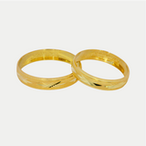 Par de Argollas Oro 10K Cóncavo CL119