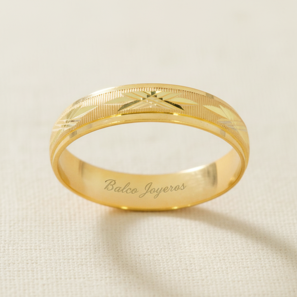 Argolla Oro 10K Cóncavo CL119