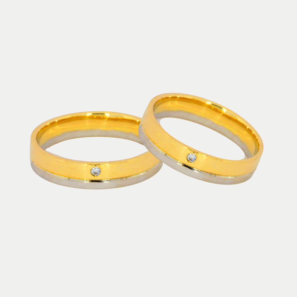 Par de Argollas Oro 14K Confort Hueco CP-44