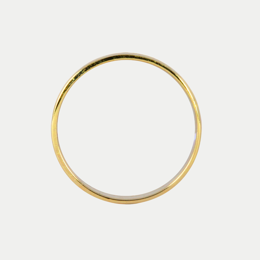 Par de Argollas Oro 14K Confort Hueco CP-44