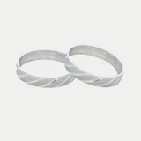 Par de Argollas Oro 10K Cóncavo B18514