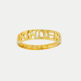 Anillo Graduación Kínder Sencillo Oro 10K