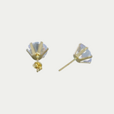 Broquel Zirconia 8mm Oro 10K