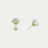 Broquel Zirconia 7mm Oro 10K