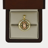Virgen de Guadalupe con Bolitas Oro 10K