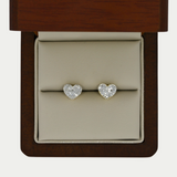Broquel Corazon con Brillantes .25 puntos Oro 10K