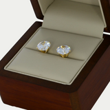 Broquel Zirconia 8mm Oro 10K