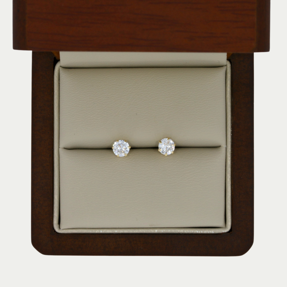 Orecchini A Goccia Geometrici In Oro Giallo 9 Carati Con Taglio Diamante - Carissima Gold, Eleganti Gioielli Donna